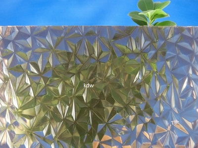 Strukturiertes Acrylglas Pyramide 6 mm klar ähnlich GC 28 