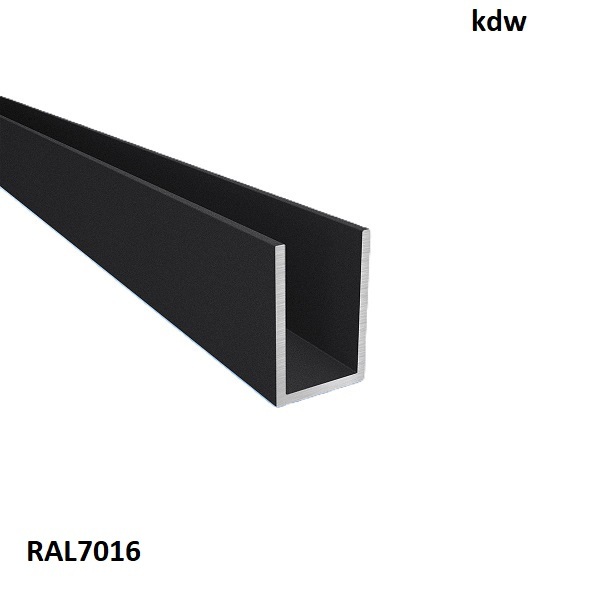 U-Profil in Anthrazit RAL7016