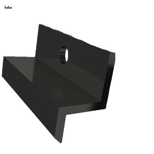 Start- oder Endclip fr Balkonbretter aus Aluminium