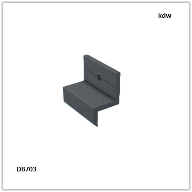 Start- oder Endclip Anthrazit DB703