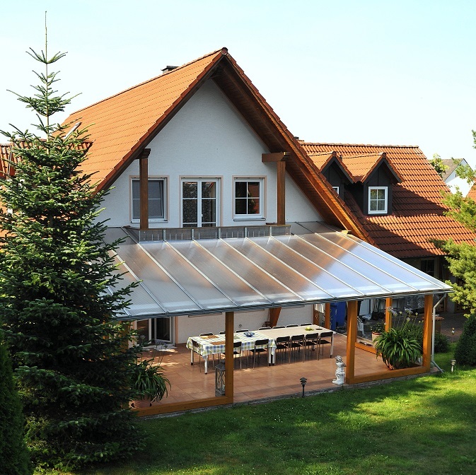 Polycarbonat Dreifachstegplatte 16 mm in Klar