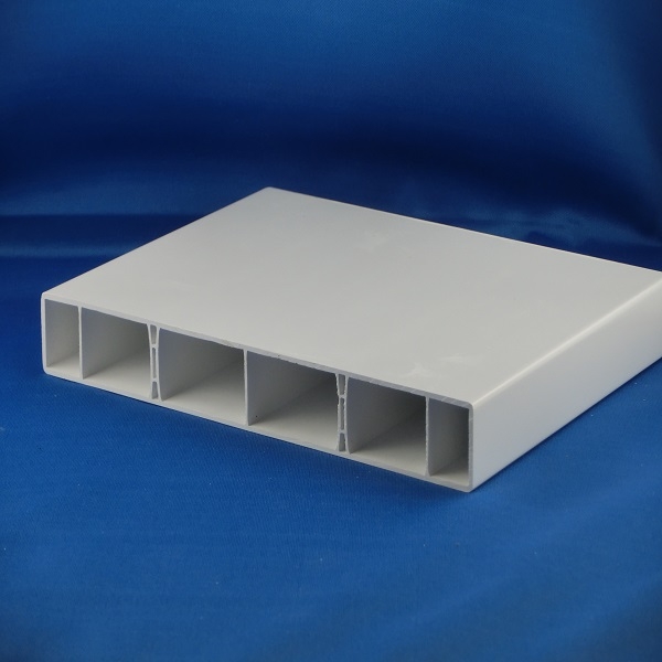 Balkonbrett Kunststoff Weiß - 200x25