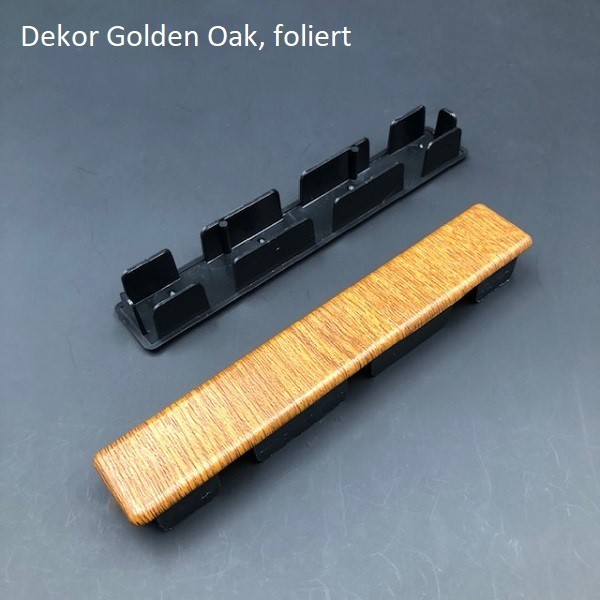 Endkappe fr Balkonbrett Golden Oak, foliert