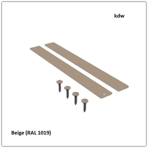 Endkappen n Beige passend zum Balkonbrett Vintage