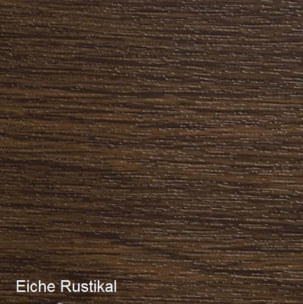 Balkonbrett Kunststoff Holzdekor - Eiche Rustikal