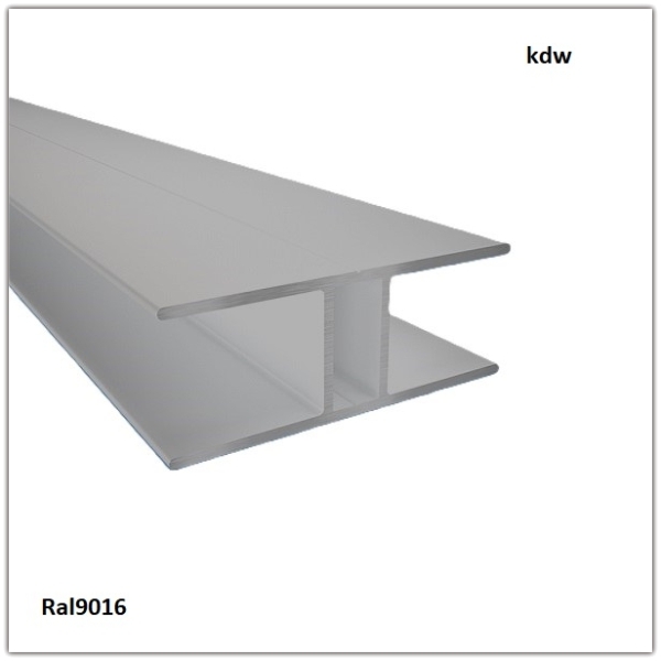 H-Profil Weiss RAL9016