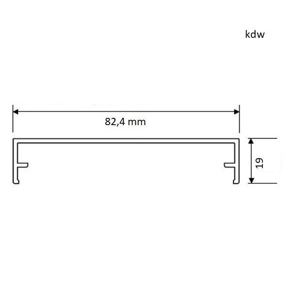 Zierklemmdeckel fr 80er Profile