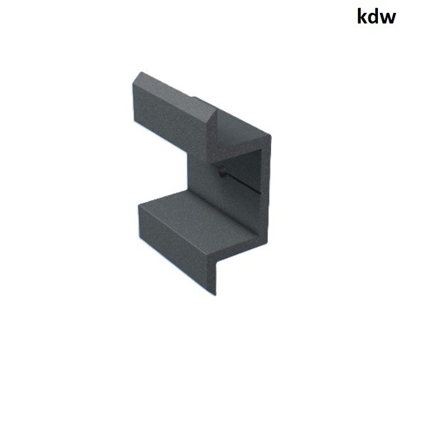Mittelclip Anthrazit DB703