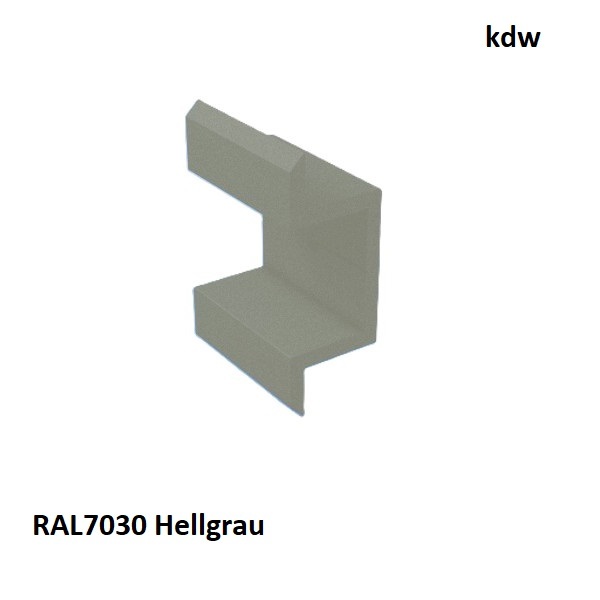 Mittelclip Hellgrau RAL7030