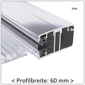 Randprofil 60 mm fr 8 mm Plattenstrke