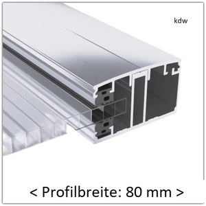 Randprofil 80 mm fr 10 mm Plattenstrke