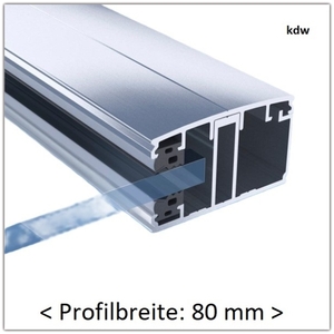 Verlegeprofil Randprofil 80 mm