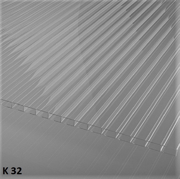 Polycarbonat Farblos - 16 mm Plattenstrke - Art.-Nr. 163298K