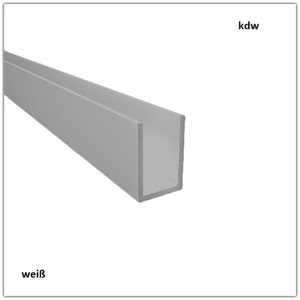 U-Profil in Wei RAL9016