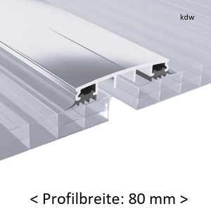 Verbinderprofil-Mittelprofil 80 mm