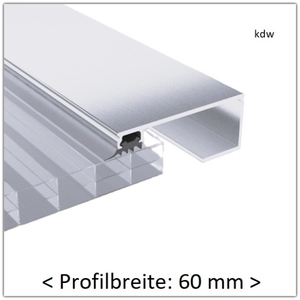 Verbinderprofil-Randprofil 60 mm