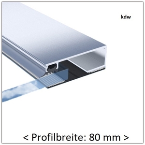 Verbinderprofil-Randprofil 80 mm