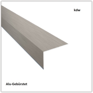 Winkel aus Aluminium in Alu Gebrstet