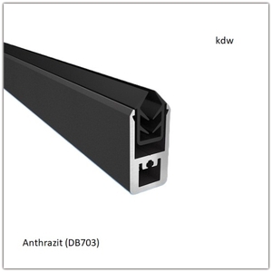 Rahmenprofil Delux fr 8 - 10 mm Plattenstrke