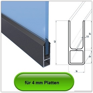 Verlegeprofile fr 4 mm Platten