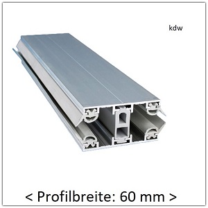 Thermoprofile fr 25 mm Plattenstrke Profilbreite: 60 mm