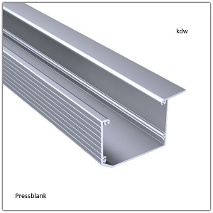 Kastenrinne in Pressblank