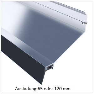 Wandanschluprofile aus Aluminium