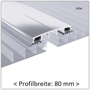 Verlegeprofile fr 8 mm Plattenstrke Profilbreite: 80 mm