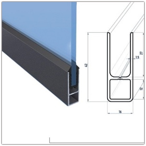 Rahmenprofile Profilbreite 16 mm