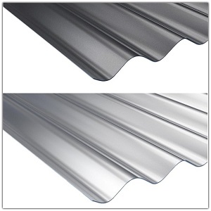 Wellbleche aus Aluminium