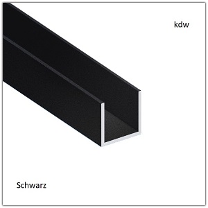 U-Profile - Schwarz