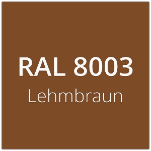 Balkonbretter Sonderanfertigung Pulverbeschichtet - Lehmbraun (RAL8003)