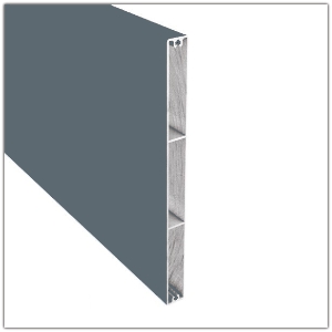 Aluminiumprofile in Blaugrau Pulverbeschichtet