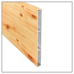 Zaunbretter Holzoptik Astfichte