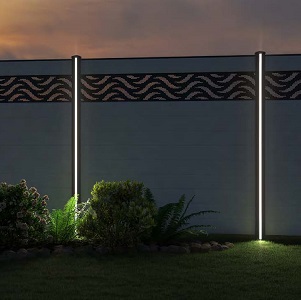 LED-Beleuchtung für Alu-Steckzaunpfosten